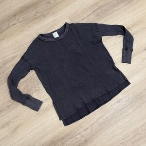 OFFLINE by Aerie Gray Waffle Long Sleeve